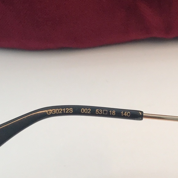 New Authentic Gucci Pearl-Embellished Sunglasses - Brown GG0212s 002 - Picture 12 of 12